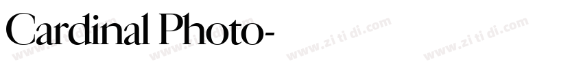 Cardinal Photo字体转换 Cardinal Photo字体转换